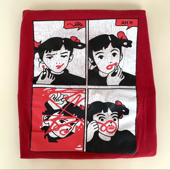 Boxy Tee Pop Art Style Comic Girl - Picture 10 of 10